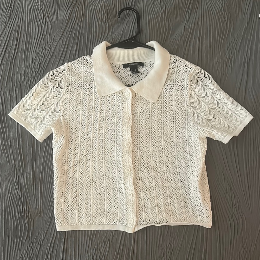 Forever 21 Crochet Crop Top